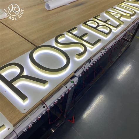 custom  lighted signs backlit led letter light logo sign china