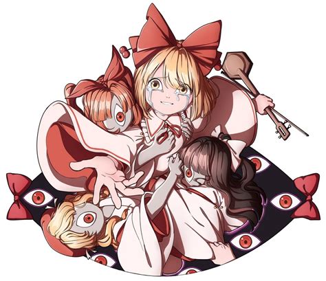 Satsuki Rin Girl Who Trained On Mt Haku Hourai Girl And Blonde Shrine Maiden From A Future