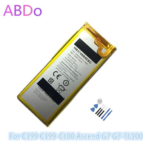 HB3748B8EBC Telefon Batterie Für Huawei C199 C199 CL00 Ascend G7 G7