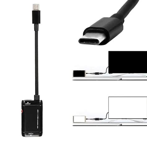USB-C type C к HDMI адаптер USB 3,1 кабель для MHL Android телефон ...
