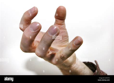 Gesturing Hand Squeeze Strangle Gripp Open Hand Hold Get Stock Photo