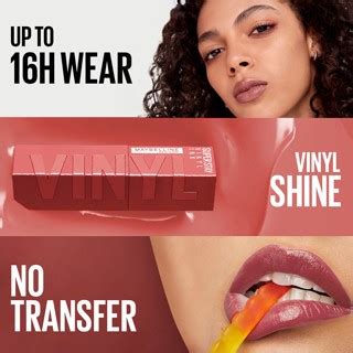 MAYBELLINE Super Stay Vinyl Ink Nude Shock 120 Punchy Shopee Malaysia