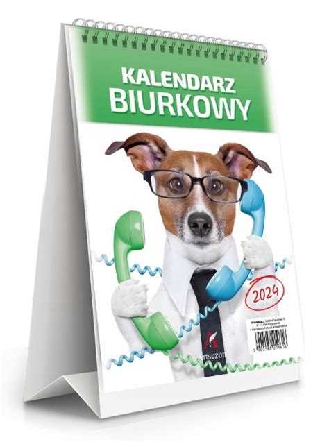 Kalendarz mini biurkowy stojący 14x20 5 cm na rok 2024 BTS Sklep