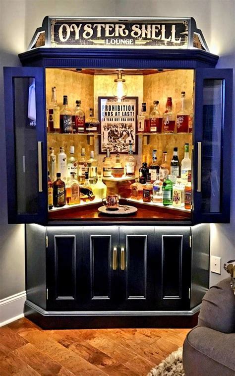 Oyster Shell Lounge Home Bar Cabinet Diy Bar Cabinet Diy Home Bar