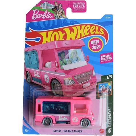 Hot Wheels Barbie Dream Camper Hw Metro Mattel Hct Shopee Brasil
