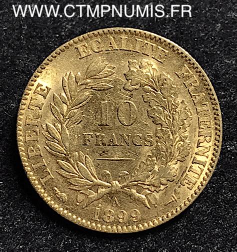 Francs Or Ceres Iii Republique A Paris Ttb Ctmp Numis