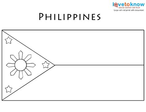 Philippine Flag Coloring Page Coloring Pages