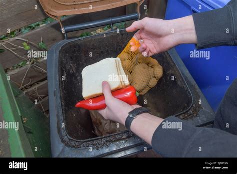 Food Waste Bin Waste Rescue Stock Photo Alamy