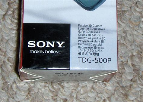 SONY TDG 500P Passive 3D GLASSES Comfortable Movie TV Light Weight