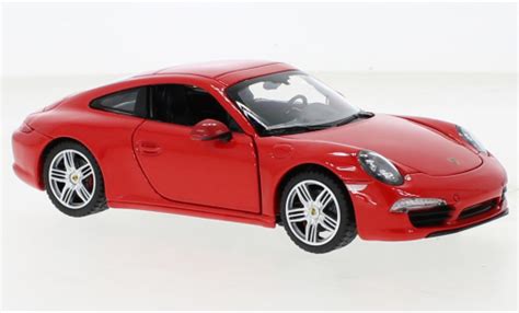 Diecast model cars Porsche 911 1/24 Rastar Carrera S red - Alldiecast.co.uk
