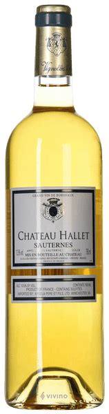 Ch Teau Hallet Sauternes Vivino France