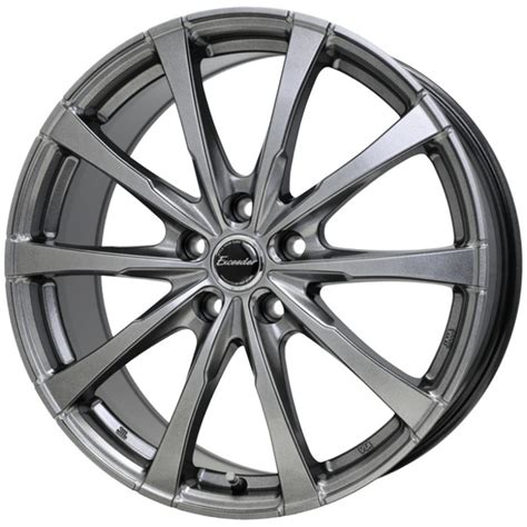 HOT STUFF ホイール 本セット インチ J H Exceeder E ダークシルバー M K S T