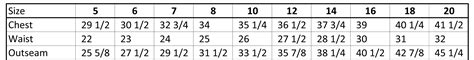 Boys Suit Size Chart A Visual Reference Of Charts Chart Master