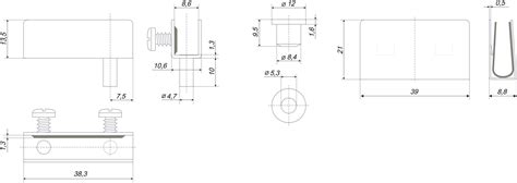 Ручки для стеклянных фасадов мебели - 84 фото