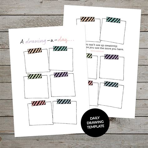 Printable For Sketching Daily