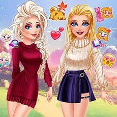 Barbie And Elsa Autumn Patterns Jogos Friv 2