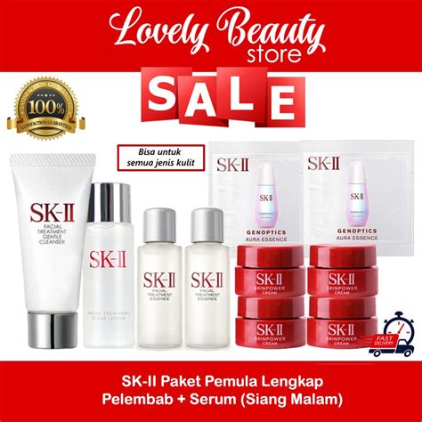 Jual Sk Ii Sk Skii Paket Pemula Lengkap Pelembab Serum Siang Malam