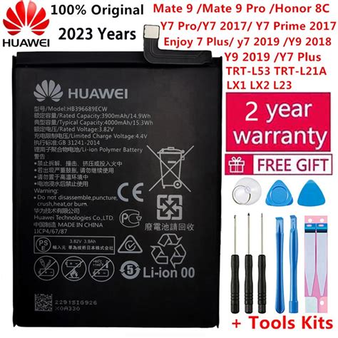 Hua Wei Original HB396689ECW 4000mAh Battery for Huawei Mate 9/9 Pro Y7 ...