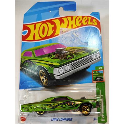 Hot Wheels Layin Lowrider Verde Hw Slammed Mattel Shopee Brasil