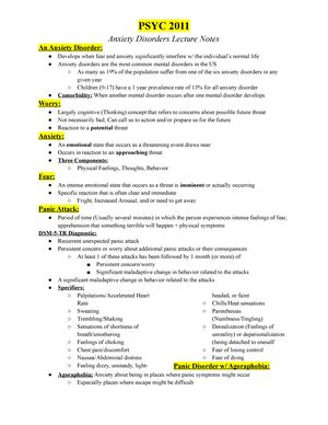 Psyc Depressive And Bipolar Disorders Lecture Notes Depressive