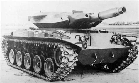 ภาพรวมของ T49 บนทุ่นระเบิด รถถังเบาของอเมริการะดับ 9 Wot