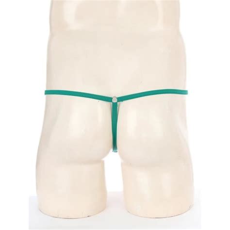 Iixpin Homme Micro String Ficelle Sexy Bikini Thong T back Sous vêtement Tanga Gay Underwear S