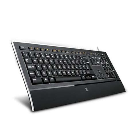 Logitech K740 Illuminated Keyboard - UK - Tastaturen - Englisch - Schwarz