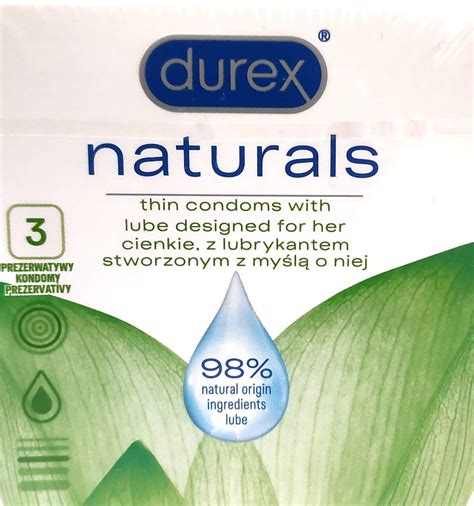 Durex Naturals Prezerwatywy cienkie (3 szt.) elavia.eu
