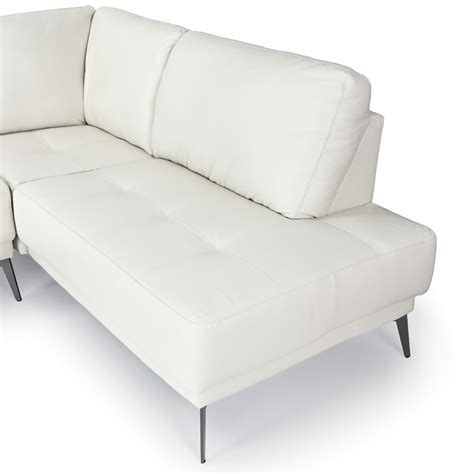 Rinconera Dakota Cuero B Sico Chaise Derecho Off White