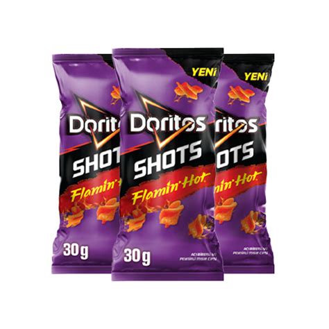 Doritos Shots Flamin Hot Ac Biberli Ve Peynirli Cips X G