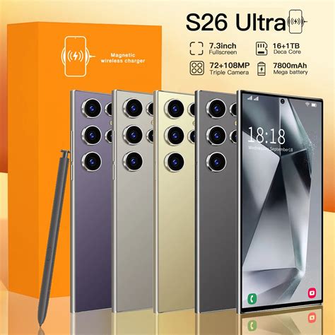 2025Новые мобильные телефоны S26 Ultra 7.3HD, глобальная версия, 4G, 5G ...