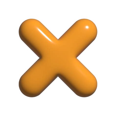 Cancel Delete Cross Icon 3d 24240141 Png