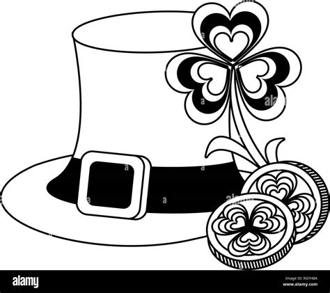 St Patricks Day Cartoons Black And White Stock Vector Image And Art Alamy