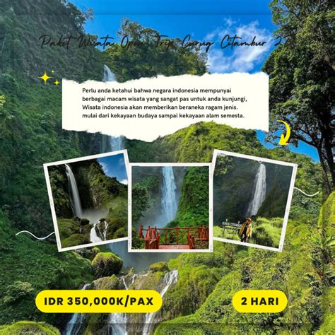 Paket Wisata Open Trip Curug Citambur D Air Terjun Tertinggi Di