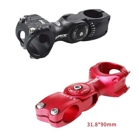 WAKE MTB Bike Angle Adjustable Stem A Head Bike 31 8 90mm 3D Forged