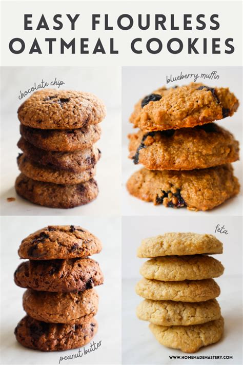 Healthy Oatmeal Cookies (4 Ways) - Homemade Mastery