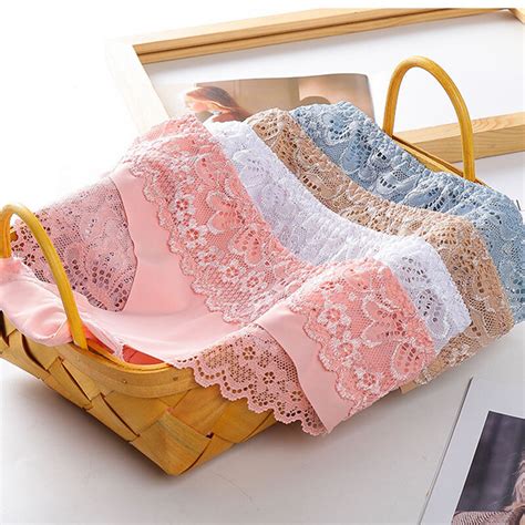Women S Seamless Underwear Sexy Lace Lingerie Knickers Ice Silk Panties Briefs Ebay