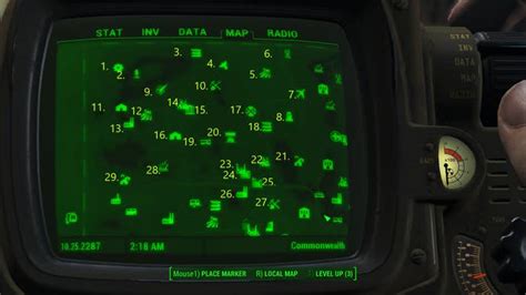 Mapa Del Mundo De Fallout Con Todas Las Ubicaciones Desbloqueadas