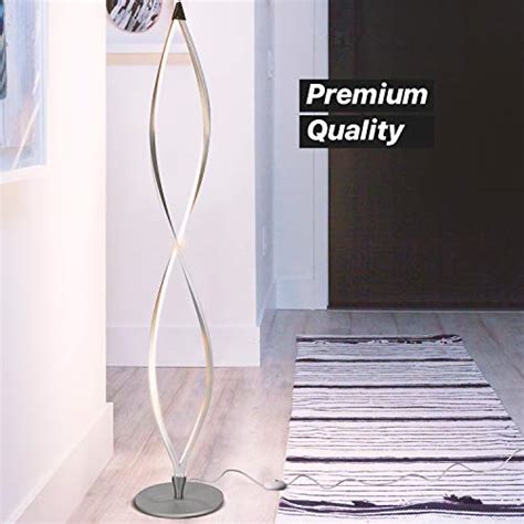 Brightech Twist Floor Lamp Bright Tall Lamp For Offices Modern Led