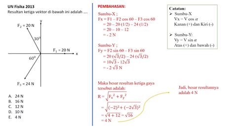 Contoh Soal Vektor Fisika Kelas 10 Homecare24