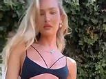 Video Candice Swanepoel Sizzles In Black Bikini For Tropic Of C Ad Daily Mail Online