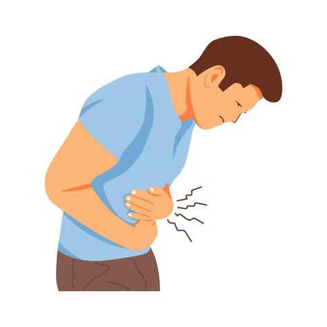 vector illustration of stomachache symptom person concept 24267040 ...