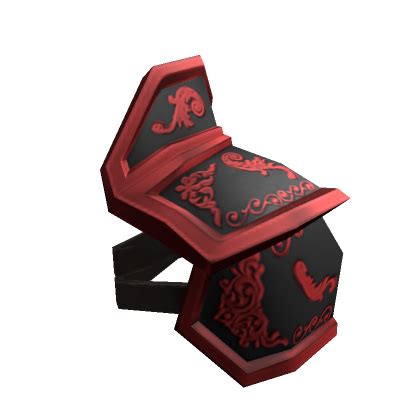 Left Mighty Crimson Knight Pauldron Roblox