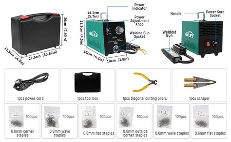 Plastic Welder Kit Hot Stapler BELEY Adjustable 25W 65W 100W Plastic Repair Welding Machine
