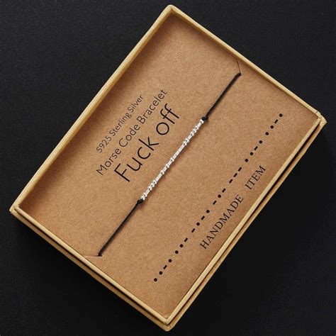Fuck Off Morse Code Bracelet Matching Couples Custom Bracelet Gift Etsy