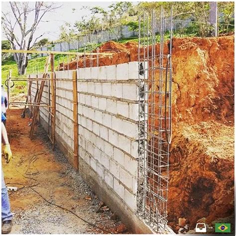 Muro De Contenção Barato - Detalhes Dos Blocos Do Muro De Contencao Muros De Contenção