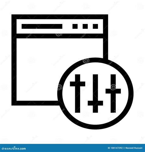 Web control icon stock vector. Illustration of icon - 100147292