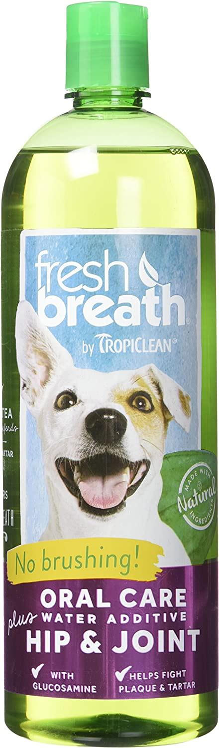 COSMOS 010239 Tropiclean Fresh Breath Oral Care Water Additive Plus Hip