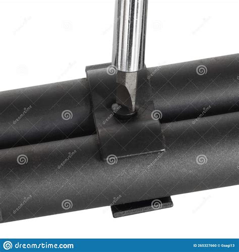 Clamp Being Tightened on a Shotgun Magazine Stock Photo - Image of