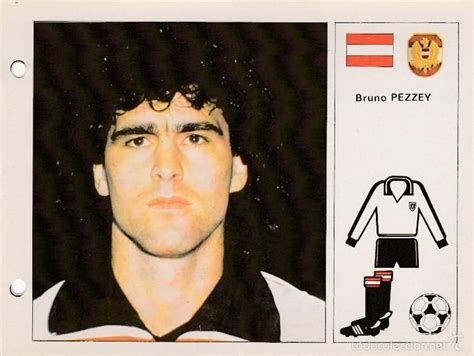 Bruno Pezzey Of Austria 1978 World Cup Finals Card Giocatori Di